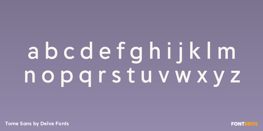 Tome Sans Font Poster #3