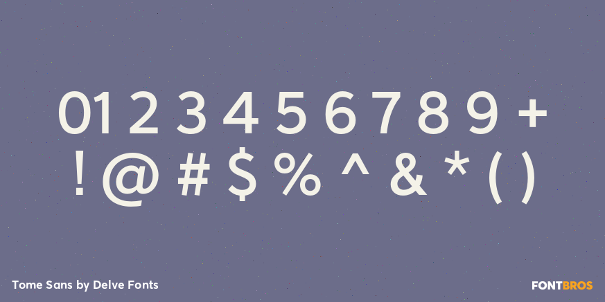 Tome Sans Font Poster #4