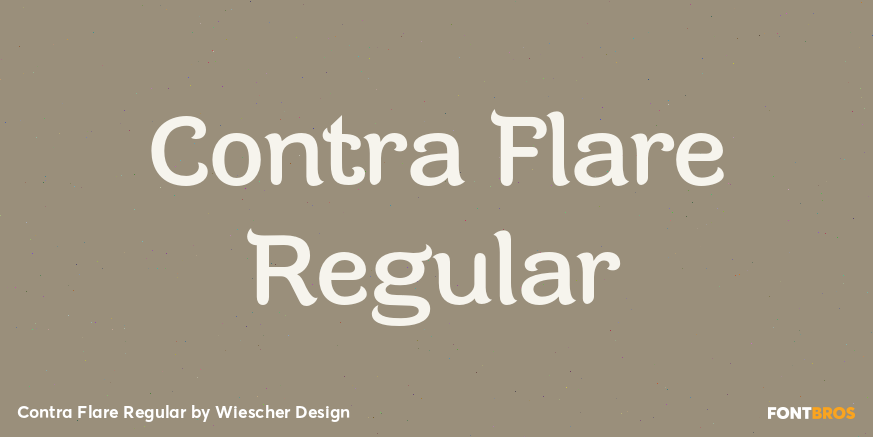 Contra Flare Regular Font Poster #1