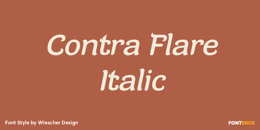 Contra Flare Italic Poster