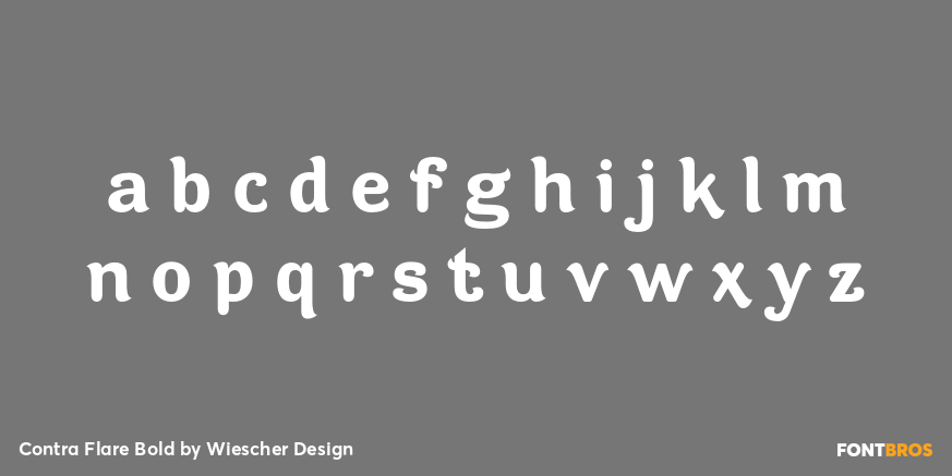 Contra Flare Bold Font Poster #3