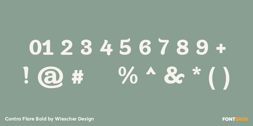 Contra Flare Bold Font Poster #4