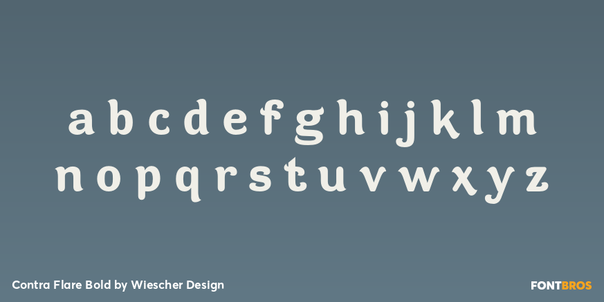 Contra Flare Bold Font Poster #1