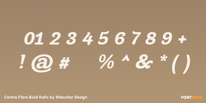 Contra Flare Bold Italic Font Poster #4