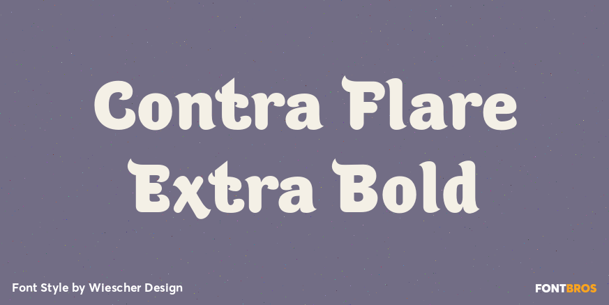 Contra Flare Extra Bold Font Poster #1