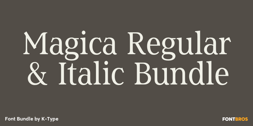 Magica Regular & Italic Bundle Poster