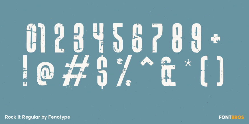 Rock It Regular Font Poster #1