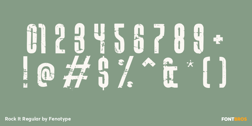 Rock It Regular Font Poster #4