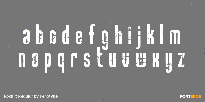 Rock It Regular Font Poster #1