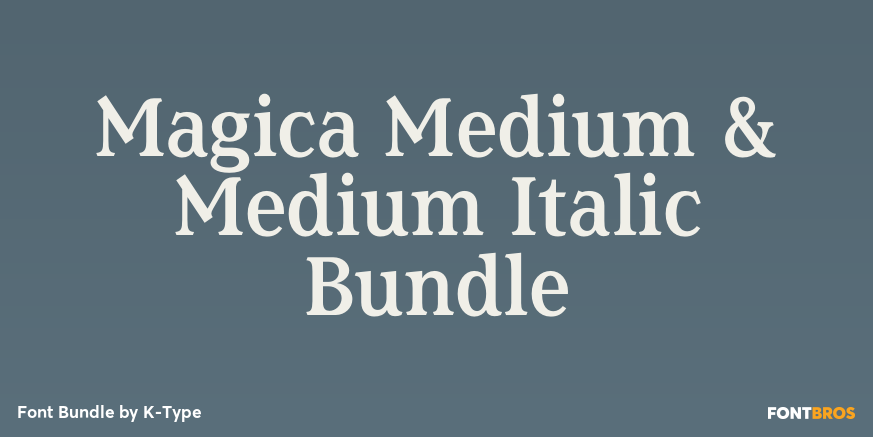 Magica Medium & Medium Italic Bundle Poster