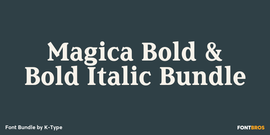 Magica Bold & Bold Italic Bundle Poster