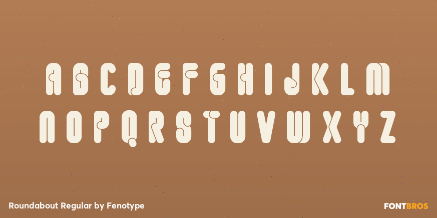 Roundabout Regular Font Poster #2