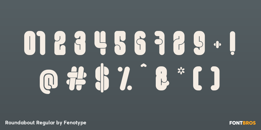 Roundabout Regular Font Poster #4
