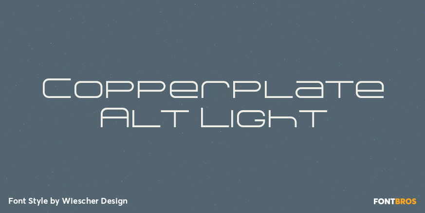 Copperplate Alt Light Font Poster #1