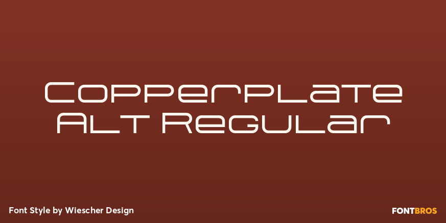 Copperplate Alt Regular Font Poster #1
