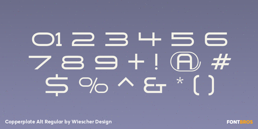 Copperplate Alt Regular Font Poster #1