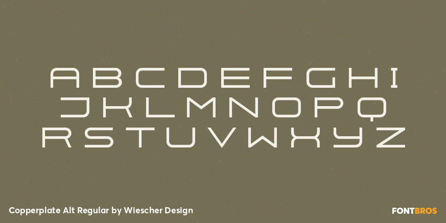 Copperplate Alt Regular Font Poster #1