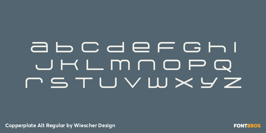 Copperplate Alt Regular Font Poster #1