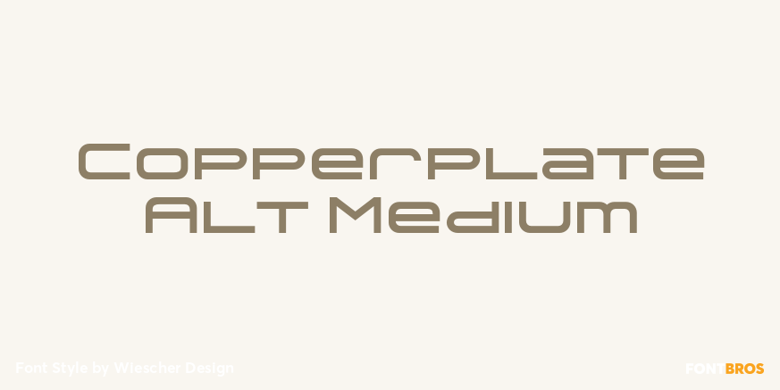 Copperplate Alt Medium Font Poster #1