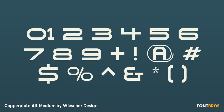 Copperplate Alt Medium Font Poster #1