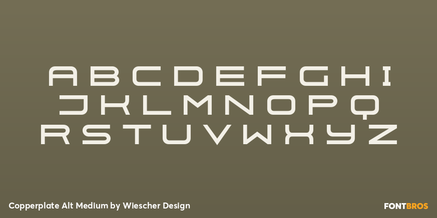 Copperplate Alt Medium Font Poster #2