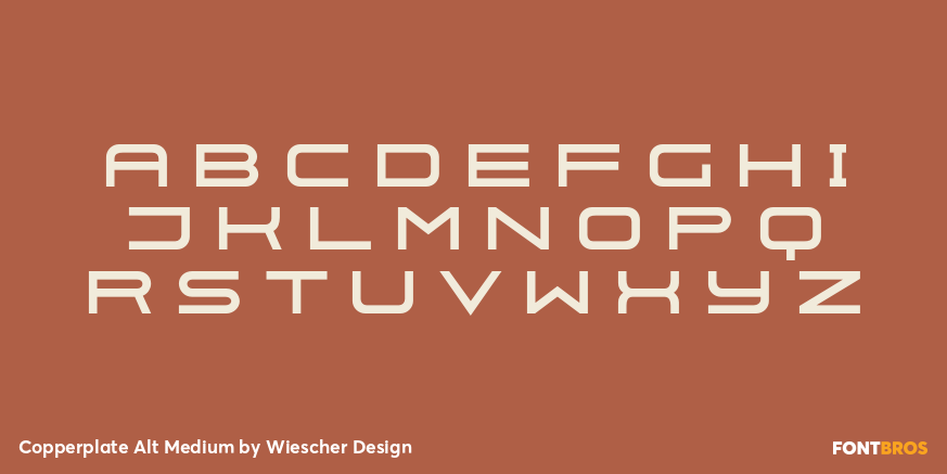 Copperplate Alt Medium Font Poster #1