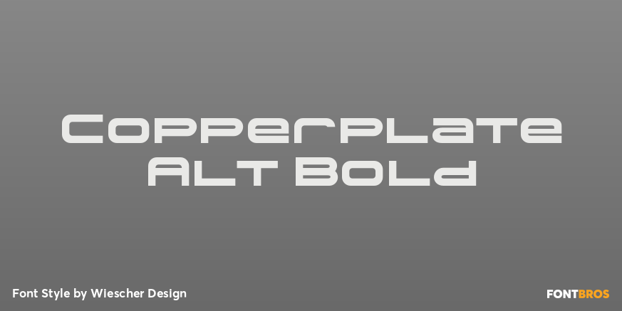 Copperplate Alt Bold Poster