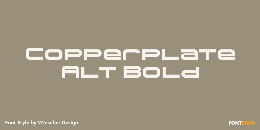 Copperplate Alt Bold Poster