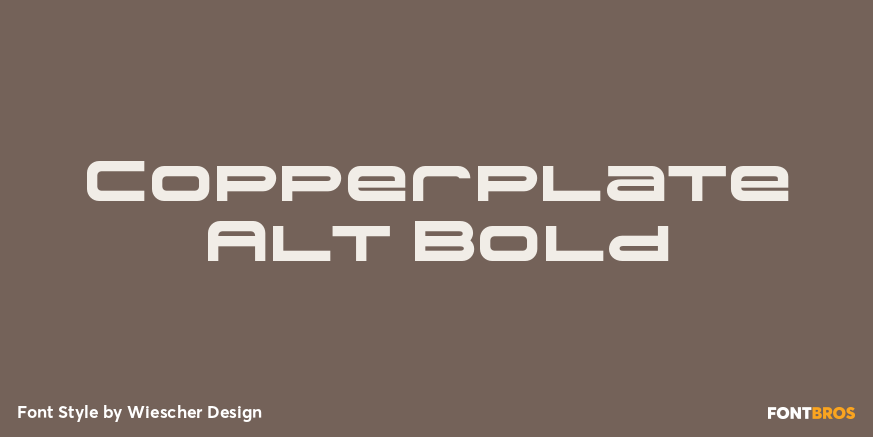 Copperplate Alt Bold Poster