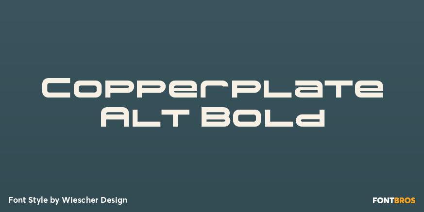 Copperplate Alt Bold Poster