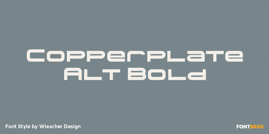 Copperplate Alt Bold Poster