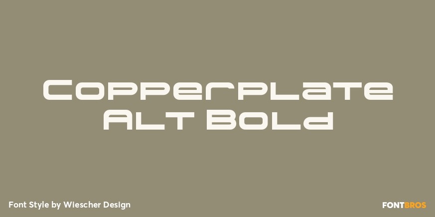 Copperplate Alt Bold Poster