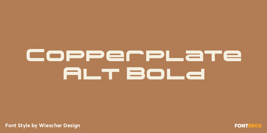 Copperplate Alt Bold Poster