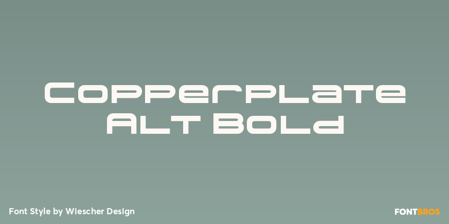 Copperplate Alt Bold Poster