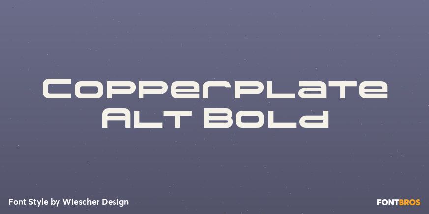 Copperplate Alt Bold Poster