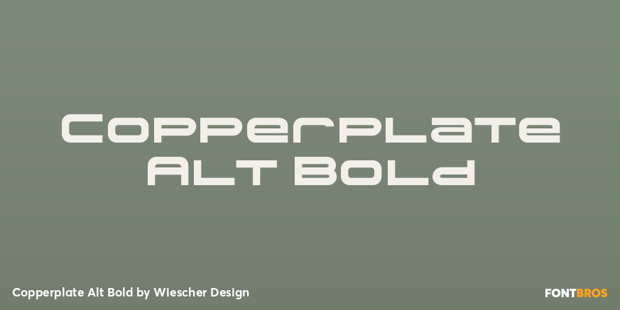 Copperplate Alt Bold Poster