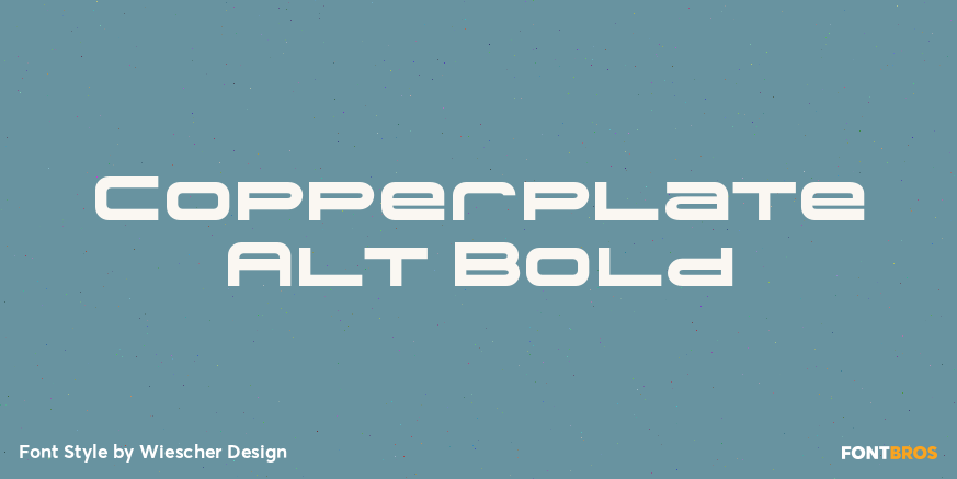 Copperplate Alt Bold Poster