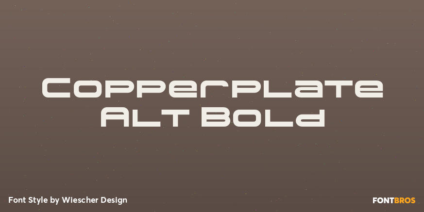 Copperplate Alt Bold Poster