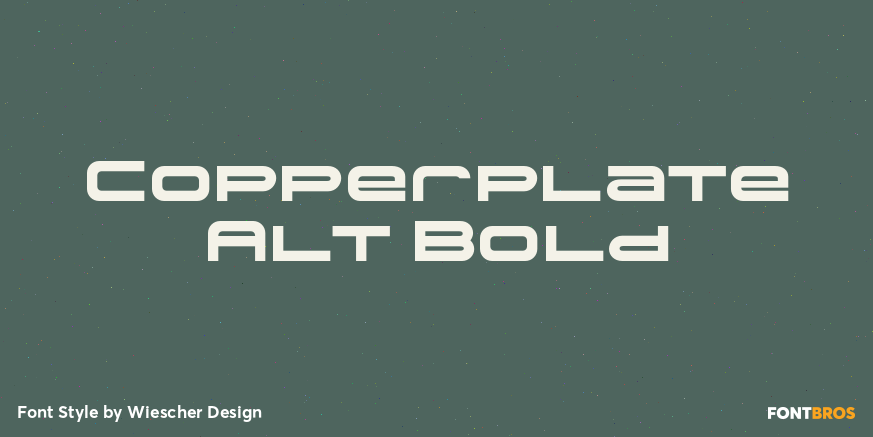 Copperplate Alt Bold Poster