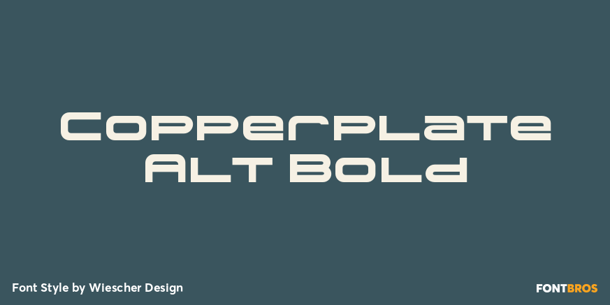 Copperplate Alt Bold Poster