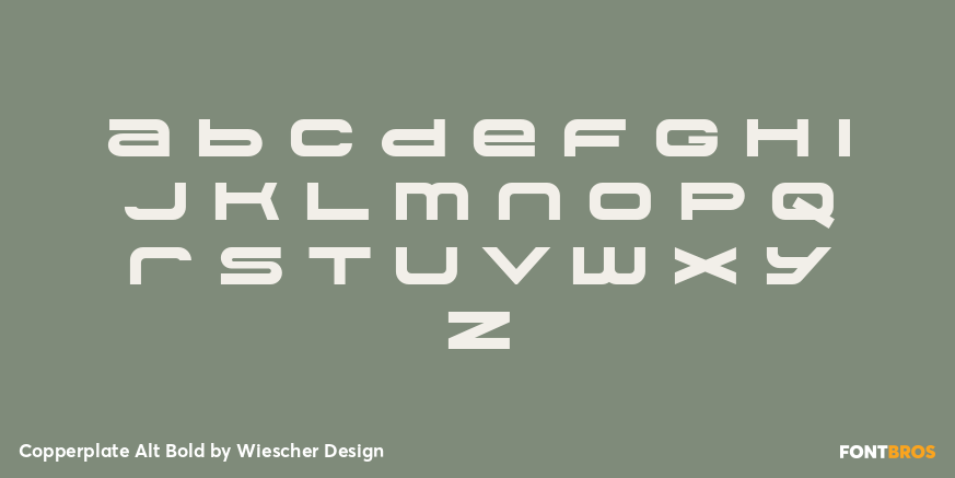 Copperplate Alt Bold Font Poster #3