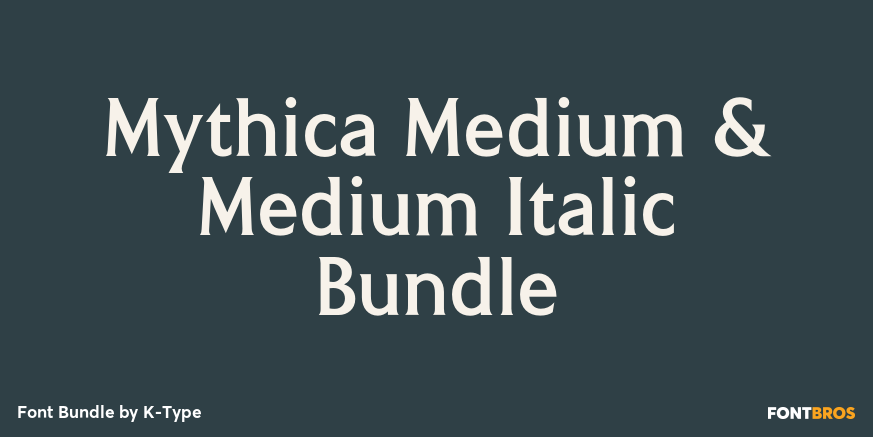 Mythica Medium & Medium Italic Bundle Poster