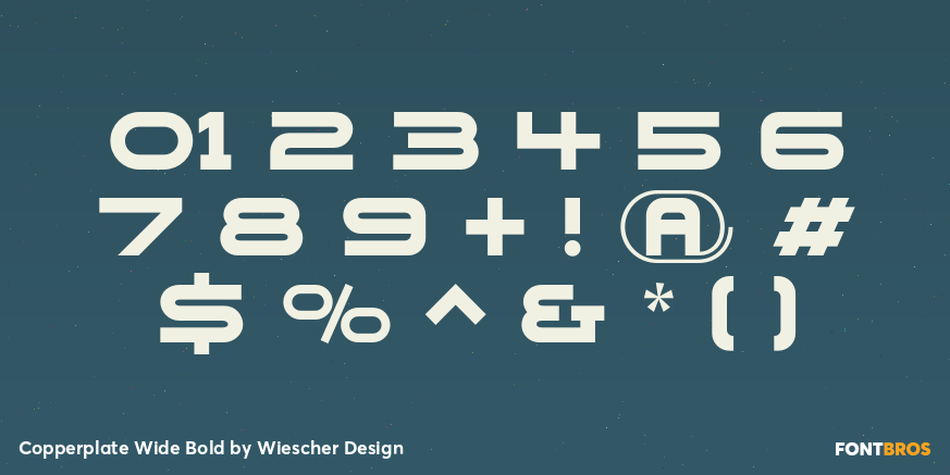 Copperplate Wide Bold Font Poster #4