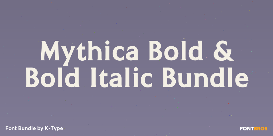 Mythica Bold & Bold Italic Bundle Poster