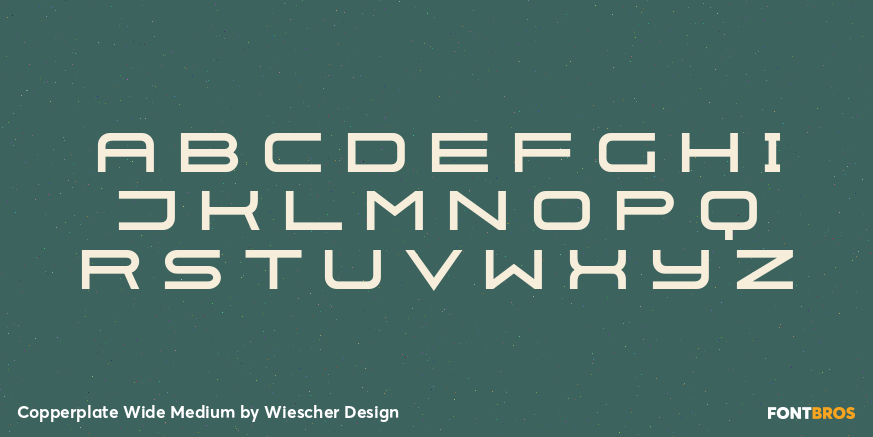 Copperplate Wide Medium Font Poster #2