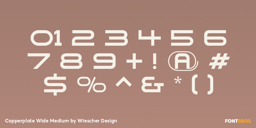 Copperplate Wide Medium Font Poster #4