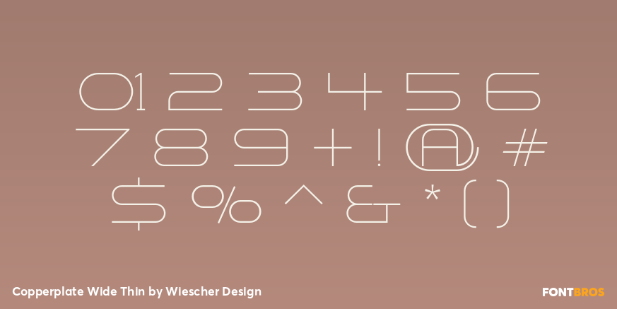 Copperplate Wide Thin Font Poster #4