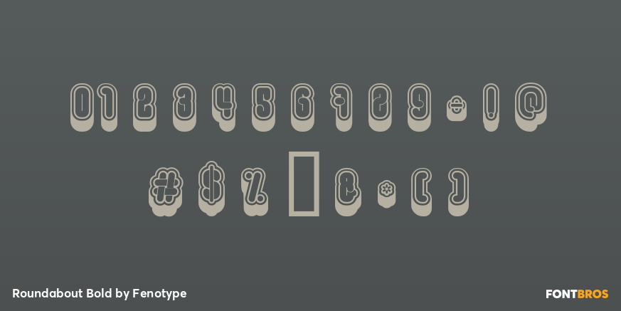 Roundabout Bold Font Poster #4