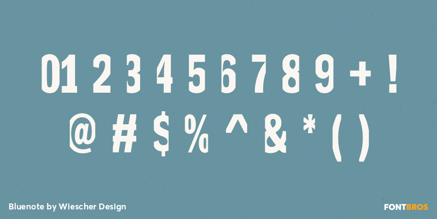 Bluenote Font Poster #1