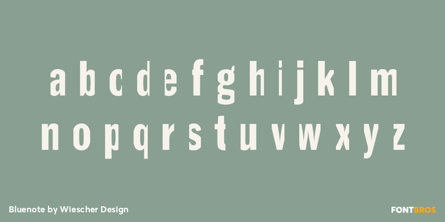 Bluenote Font Poster #1